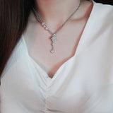 Butterfly Holographic Gemstone Heart Necklace