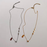 ボールシンプルハート2WAYハンドメイドネックレス / shii Ball Simple Heart Two Way Handmade Necklace