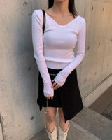 Back cross knit