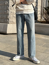 LMN ミュートワイドデニムパンツ / LMN Mute Wide Denim Pants (blue)
