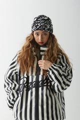 ストライプロゴパッディングジャンパー/BSR2223FWJK008 STRIPE LOGO PADDING JUMPER WHITE BLACK
