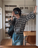 ダイモンチェックオープンシャツ (2 color)