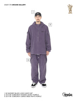 コーデュロイフードジャケット (PURPLE)