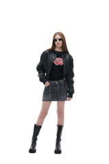 FOLD DENIM-BLACK