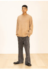 ウールソフトモヘアオーバーサイズニット/WOOL SOFT MOHAIR OVERSIZED KNIT