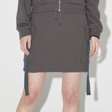 D-Ring Pocket Mini skirt [CHARCOAL] (6618880213110)