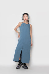 ロングスリットスリーブレスドレス / long slit sleeveless dress