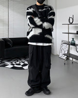 RU Zebra Mohair Round Knitwear (2 colors)