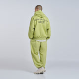 サークルニューシンボルロゴフーディージップアップ LIME