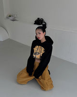 a street cropped hoodie