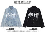 ドロップショルダープリントGジャン / DROPED SHOLDER PRINTED DENIM JKT (4580949065846)
