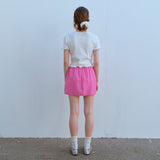 ピンストライプミニスカート /PIN STRIPE MINI SKIRT, PINK