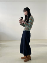 Remember corduroy long skirt 