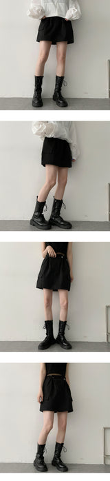 ファーミーウエストストリングカーゴミニスカート / Furme Waist String Cargo Mini Skirt