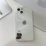 Black - Charge Somecat Couple Phone Case