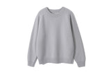 CREWNECK WOOL SWEATER (greyish blue)