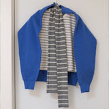 Stripe Muffler Gray