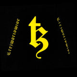 BE TREZ LS TEE - BLACK (GLOW IN THE DARK - YELLOW) (6635581866102)