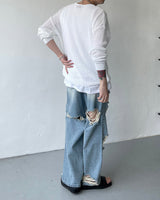 SOオーバーヴィンテージデニムパンツ / SO Over Vintage Denim Pants (Blue)
