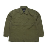 ロゴカラーコットンベーシックジャケット/BSR2223FWJK065 LOGO COLLAR COTTON BASIC JACKET KHAKI