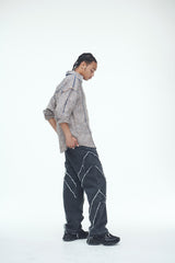 ピクニックマットタッセルシャツ/Picnic Mat Tassel Shirts Navy
