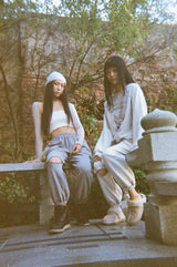 ハクオリエンタルスウェットパンツ / haku oriental sweat pants [warm gray]