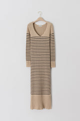 ストライプアウトニットドレス / Stripe Out Knit Dress