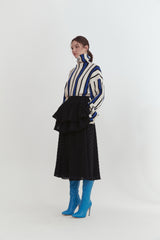 Stripe rib knit