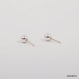 14Kゴールドスワロフスキーパールピアス/14K Gold Swarovski Pearl Earring (8mm + silicone clutch)