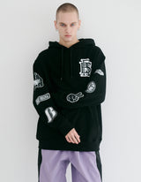 ロゴフーディ / BSR2223FWPO012 BS MULTI LOGO HOODIE BLACK