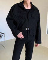ダメージオーバークロップジャケット/MG601 Damage Over Cropped Jacket