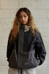ワイドフーディージャケット/BSR2223FWJK047 WIDE HOODED JACKET BLACK