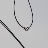 ハートストリングネックレス / heart string necklace