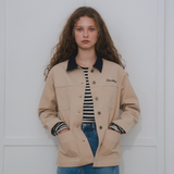 Cotton Trucker Jacket (BEIGE)