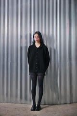 ROUND-COLLAR 7G KNIT CARDIGAN (Black) / ラウンドカラーニットカーディガン