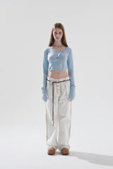 レイクロップドカーディガン / LAY CROPPED CARDIGAN
