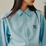 リセントロゴシグネイチャーシャツ/RECENT LOGO SIGNATURE SHIRT_SKY BLUE