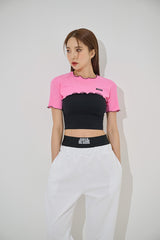マイクロクロップTシャツ/micro crop tee(9191)