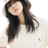 オーバーフィットマシュマロポイントショートスリーブT/OVERFIT MARSHMALLOW POINT SHORT-SLEEVED T-CREAM