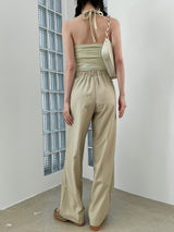 クリープクロップスリーブレス / Crepe Crop Sleeveless (5color)