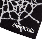 スパイダーウェブショートビーニー / SPIDER WEB SHORT BEANIE