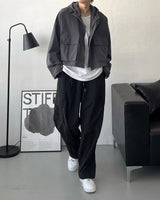 モノクロップフードジャンパー / CR Mono Cropp Hood Jumper (3 colors)