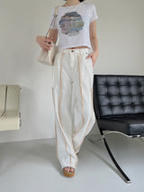 オーバーロックダートパンツ/overlock dart pants