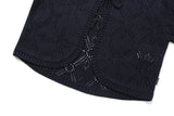 パンチングリボンカーディガン / PUNCHING RIBBON CARDIGAN_NAVY