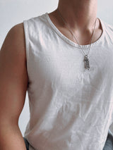 piercing (8) weave necklace (size: 2type)