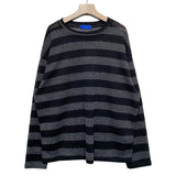フォーシーズンシースルーストライプ長袖Tシャツ