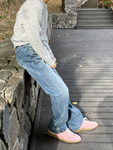 Basic side line point denim