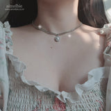 Elizabeth Choker Necklace - Silver Color