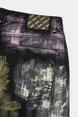 オウンベベクレヨンハンドペインティングパンツ / OWN Bebe Crayon Hand Painting Pants (2 colors)
