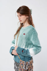 スモールチェリータイダイセーター / SMALL CHERRY TIE DYE KINT KS [BLUE]